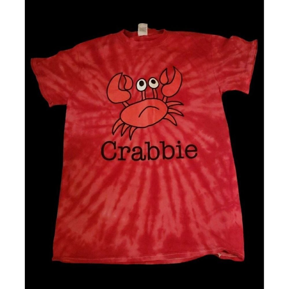 Crabbie Red Tie Dye Child Tee Shirt  (Small)